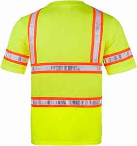 เสื้อโปโลแขนยาวสะท้อนแสงทำจากผ้าโพลีเอสเตอร์สะท้อนแสง - Product Image 2