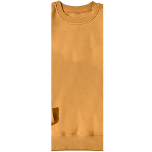 Sudadera Ecológica de Invierno para Mujer, Cuello Redondo, Bordada, Transpirable, de Forro Polar, Color Naranja en la Parte Delantera, Cortavientos, de Poliéster/Algodón - Product Image 3