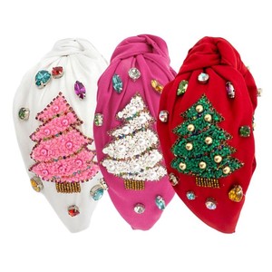 Diadema Artesanal Multicolor para Mujer JAUNTY, Tela Suave con Bordado, Piedras y Cuentas, Estilo Europeo Americano, Resistente y Duradera - Product Image 3