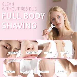 Maquinilla de Afeitar Eléctrica para Mujer y Hombre, 4 en 1, Inalámbrica, para Uso en Seco y Húmedo, con Pantalla LED y Doble Cuchilla, Resistente al Agua, para un Afeitado Suave - Product Image 6