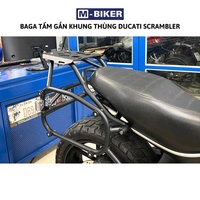Plaque de montage arrière en acier inoxydable Mbiker PH KII SCRAMBLE pour moto de rue, pour la fixation de bagages et de sacoches, adaptable pour la rénovation/amélioration