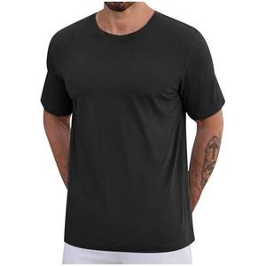 <b>T</b> <b>Shirts</b> <b>for</b> <b>Men</b> Summer New Knitted Round <b>Neck</b> Top Plain Short Sleeved Fashionable Tee Casual Short Sleeved <b>T</b> <b>shirt</b> - Product Image 2