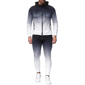 Chándal Cómodo de Manga Larga con Diseño de Efecto de Color Degradado 2026 para Hombre con Bolsillos Laterales / Tela Suave Precio al por Mayor - Product Image 4