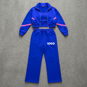 Ensemble de survêtement pour femme, vert sarcelle, manches longues, demi-zip, style sportif, couleur unie, pantalon à cordon de serrage, respirant, coupe régulière, pour l'automne - Product Image 5