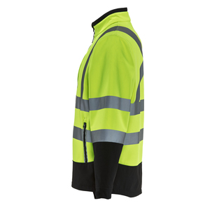 Veste d'hiver à capuche épaisse et décontractée SoftShell personnalisée pour hommes coupe-vent résistant aux intempéries et à l'eau col Mandarin respirant - Product Image 3