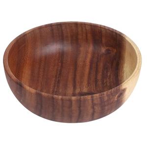 Decorado al por mayor para servir comida restaurante Acacia madera fruta ensalada sopa tazón rústico hecho a mano tazón de madera al por mayor. - Product Image 4