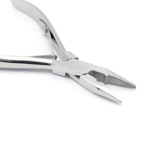 Kit de herramientas de extensión de cabello profesional Aguja y alicates de acero atados a mano de alta calidad con elegante bolsa de cuero de acero inoxidable - Product Image 5