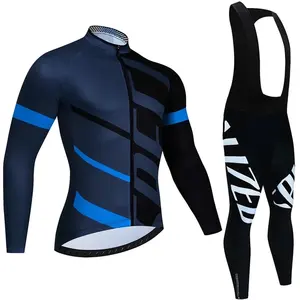 Cycling Jersey Breathable MTB Bicycle Shirt Sports Jacket Clothing Bike Riding Running Sets 2023 Men Long Sleeve 50 Pieces