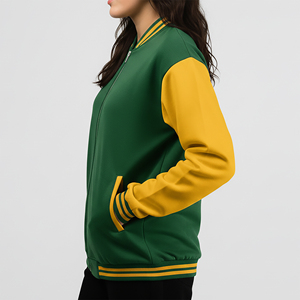 Veste de baseball universitaire en laine d'automne et d'hiver de haute qualité, sur mesure, vêtements décontractés, patchs en chenille personnalisés, broderie de logo - Product Image 6