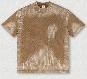 Wholesale Custom Vintage <b>Tie</b> Die t-Shit Washed Drop Shoulder Short Sleeve Oversize 100% Cotton Unisex Acid Wash T-shirt - Product Image 2