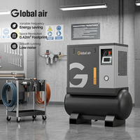 Compresseur d'air rotatif industriel à vis pour la fabrication de meubles, collecteur de poussière pour la menuiserie, machine à sculpter le bois, 20HP, économie d'énergie