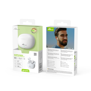 AURICULAR EP-075 BLANCO BT In-Ear <b>Headphones</b> with LED Battery Indicator and JL Chipset - Product Image 1