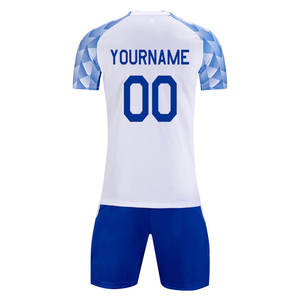 Nuevo 100% poliéster secado rápido fútbol diseños personalizados y logotipos equipo de entrenamiento Transferencia de Calor fútbol completo conjuntos de uniformes de fútbol - Product Image 5