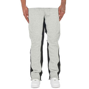 Pantalones de Jogger Unisex de alta calidad, pantalones de chándal para hombre, logotipo personalizado bordado, pierna recta, forro polar, cordón, cierre de cintura elástica - Product Image 1