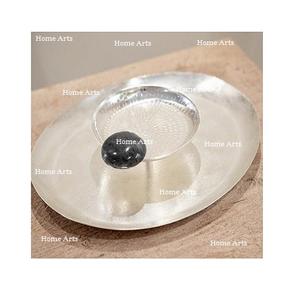 Merveilleux Design Thé Café Plateau De Service En Aluminium Argent Couleur Plateau De Service Pour Accessoires De Table - Product Image 4