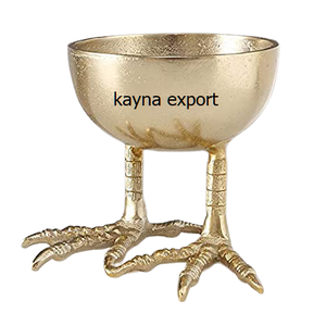 Bol en métal écologique de luxe, tête de cerf argentée, centre de table, décoration de fête, mariage, service de noix, dattes, unique - Product Image 6