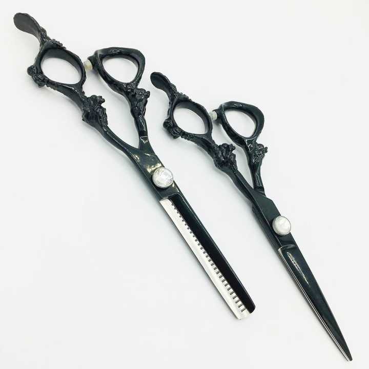 New Arrivals Hair Scissors 6 Inch Hairdressing Scissors for Salon and Home Japan Silver Steel Stainless Sustainable Scissors