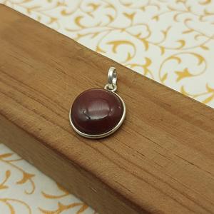 Colgante de piedras preciosas de Plata de Ley 925 de Hessonite, cabujón redondo, joyería de piedra Natural, diseño elegante hecho a mano, joyería para niños - Product Image 6