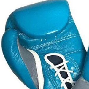 Gants de boxe à lacets Winning Bleu ciel Gris Cuir véritable Gants de boxe professionnels pour l'entraînement et le sparring 8oz 10oz 12oz 14oz 16oz - Product Image 5