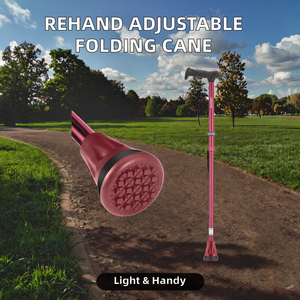 Venta al por mayor de fábrica buen <span class=keywords><strong>precio</strong></span> ligero ajustable plegable médico muleta palo para ancianos discapacitados - Product Image 6