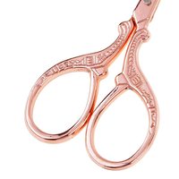 Ciseaux de broderie DIY en acier inoxydable de qualité industrielle, pochette pour ciseaux OEM, belle poignée fantaisie, bord lisse HABI