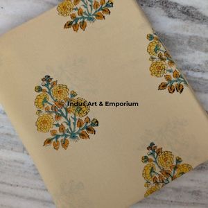 Jaipuri ผ้า60X60วิ่งแบบดั้งเดิมพิมพ์ลายบล็อกผ้าฝ้าย - Product Image 2