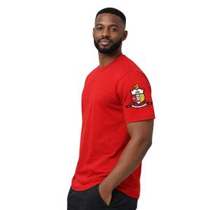 Camiseta de Chenilla con el Escudo de la Fraternidad Kappa Alpha Psi ΚΑΨ de 1911, Talla Real, Algodón Premium, Bordado con Letras Griegas - Product Image 3