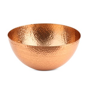 Juego de bandejas de servicio de cobre y acero inoxidable, doble pared, martillado, 3 piezas - Product Image 3