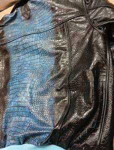 Nueva Chaqueta de Cuero Genuino para Hombre con Estampado de Cocodrilo, Chaqueta de Motociclista - Product Image 4