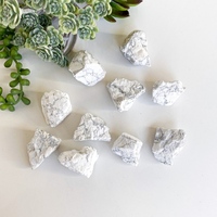 Pierres de Guérison en Cristal Blanc en Gros : Howlite Naturelle Brute, Style Amour, Haute Qualité, Écologique, Décoration d'Intérieur, Lot en Vrac