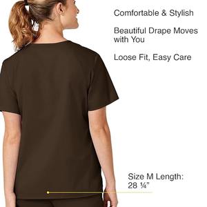 2025 mejor enfermera de poliéster Unisex último diseño médicos elegantes para mujeres de alta calidad al por mayor Scrub - Product Image 4