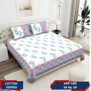 Juego de Sábanas de Lujo de 2 Piezas Tamaño King, Color Azul, Juego de Sábanas de Lujo de 4 Piezas de Poliéster y Algodón, Juego de Sábanas de Algodón Tamaño King y Queen - Product Image 6