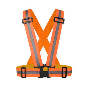 Cinturón de seguridad reflectante de alta visibilidad, correa elástica ajustable para la cintura para correr de noche, ciclismo, caminar, trotar - Product Image 1