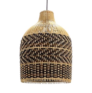 Eco Friendly Handmade <b>Rattan</b> Lampshade Supplier Natural Decorative Pendant <b>Light</b> Customizable Durable Vietnam - Product Image 1