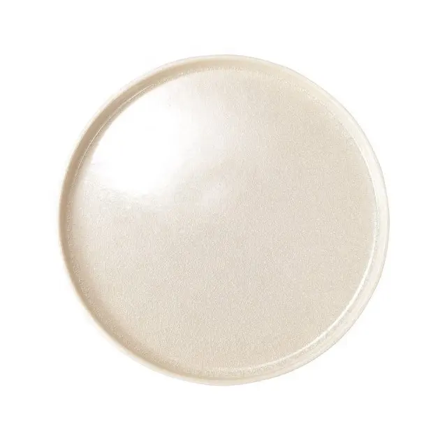 Made in Japan Shigaraki Ware Ceramic Plate Available in Four Colors Deepbreath Ceramic Plate