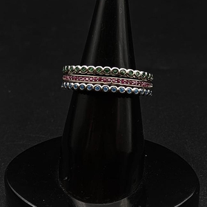 เครื่องประดับแฟชั่นสุดหรูสำหรับงานแต่งงานแหวนเซอร์โคเนียรูปดอกไม้เงินสเตอร์ลิง925โรแมนติกสำหรับผู้หญิง - Product Image 1