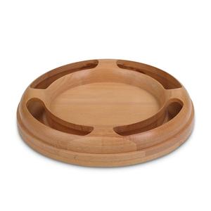 Bol en bois pour animaux de compagnie Sheeri Handicrafts, certifié CE/EU, style zen asiatique, pour l'alimentation, avec option de logo personnalisé - Product Image 1