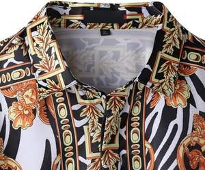 Venta caliente al por mayor Vintage Heavyweight Shirt para hombres Custom Printed Graphic Shirt Casual Streetwear Sublimación Shirt para hombres - Product Image 3