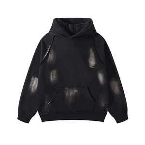 Sweat-shirt unisexe lourd, vêtements décontractés personnalisés, multicolores, épaules tombantes, taille plus, délavage à l'acide - Product Image 1