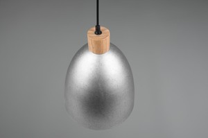 Lámpara colgante Jagger de níquel antiguo E27 IP20 150cm (Trio R30681067) - Product Image 4
