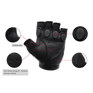 Guantes de seguridad de nitrilo antiimpacto transpirables Guantes protectores de mano mecánicos antiimpacto de cuero y ropa de trabajo TPR - Product Image 4