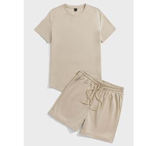 Conjuntos de Ropa para Niños, Camiseta de Algodón y Pantalones Cortos a Rayas, Conjuntos Cortos Casuales de Verano, Conjunto de Manga Corta para Niños, Exportación desde BD - Product Image 2