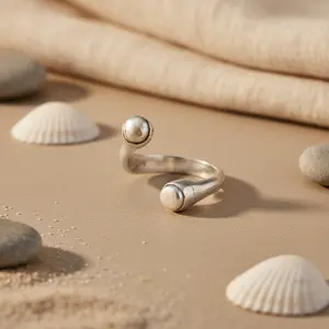 "Minimalist <b>Pearl</b> <b>Ring</b> for Women-Elegant Gift Option" - Product Image 1