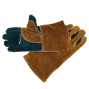 Gants de travail de sécurité de soudage de haute qualité Gants de sécurité robustes en cuir de vache fabriqués au Pakistan CE - Product Image 2