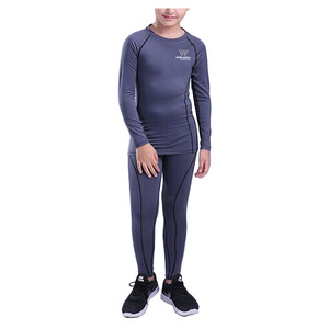 Conjuntos de compresión transpirables personalizados de alta calidad, ropa atlética de Yoga Unisex ecológica para niños de talla grande para adultos, patrón sólido - Product Image 5