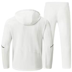 Vente en gros de pantalons de survêtement à capuche pour hommes, ensemble 2 pièces pour l'échauffement, ensembles de jogging avec logo et impression personnalisés, survêtements pour hommes, survêtements unisexes - Product Image 5