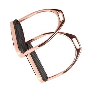 Recién llegado, estribos de caballo con inserto de goma de acero inoxidable, agarre cómodo antideslizante, fábrica ecuestre, fabricante OEM - Product Image 4