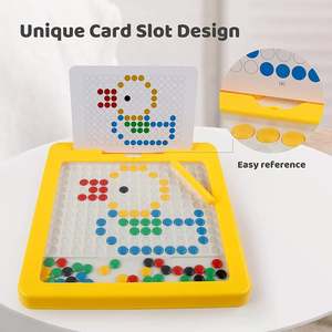 Children's Plastic Cartoon Style Drawing Board <b>Set</b> DIY Toys with Magnetic Pencil and <b>Beads</b> EN71 Certified - Product Image 3