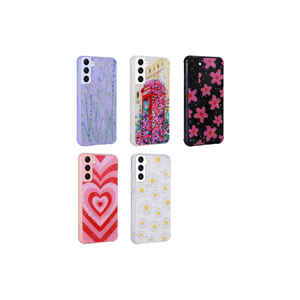 Coque en silicone à motif floral scintillant pour Samsung Galaxy S21 FE, en TPU souple, protection de l'appareil photo, styles tendance - Product Image 2