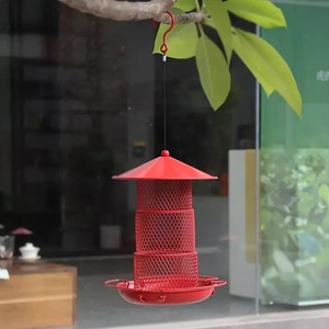 Mangeoire de volière en métal classique: Spot à manger élégant pour les oiseaux Mangeoire à oiseaux en acier durable Solution robuste pour les visiteurs à plumes - Product Image 3